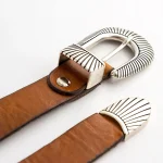 Dandy Street – vendita online – accessori uomo – cintura uomo cuoio – cintura artigianale – cintura pelle – cintura con pietra dura – borchie navajo – West