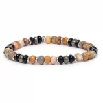 Dandy Street – vendita online – bracciale uomo – pietre naturali agata onice pirite – Avana