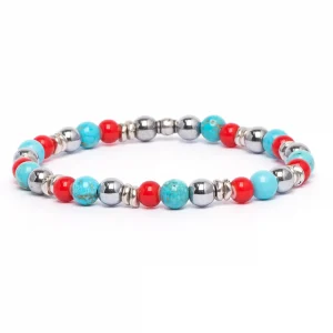 Dandy Street - vendita online - bracciale uomo - pietre naturali aulite ematite perle - sunset Dandy Street - vendita online - bracciale uomo - pietre naturali aulite ematite perle - sunset