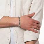 Dandy Street – vendita online – bracciale uomo – pietre naturali crisoprasio – Foresta