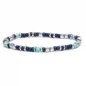 Dandy Street - vendita online - bracciale uomo - pietre naturali lapislazzuli aulite ematite - Mare Dandy Street - vendita online - bracciale uomo - pietre naturali lapislazzuli aulite ematite - Mare