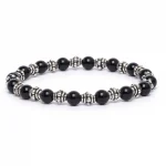 Dandy Street – vendita online – bracciale uomo – pietre naturali onice nero – Onice