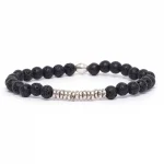 Dandy Street – vendita online – bracciale uomo – pietre naturali pietra lavica – Pietra lavica