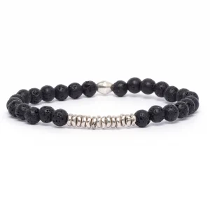 Dandy Street - vendita online - bracciale uomo - pietre naturali pietra lavica - Pietra lavica Dandy Street - vendita online - bracciale uomo - pietre naturali pietra lavica - Pietra lavica