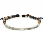 Dandy Street – vendita online – bracciali uomo di tendeza – bracciale argento 925 – pietre dure ematite pietra lavica occhio di tigre – Zed