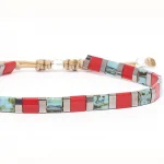 Dandy Street – vendita online – bracciali uomo di tendeza – bracciale macramè – perle tila miyuki giapponesi vetro sfumato – Yoko