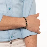 Dandy Street – vendita online – bracciali uomo di tendeza – bracciale multicolore elastico mattoncini – Army
