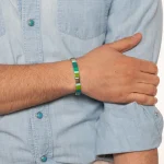 Dandy Street – vendita online – bracciali uomo di tendeza – bracciale multicolore elastico mattoncini – Lawn