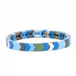 Dandy Street – vendita online – bracciali uomo di tendeza – bracciale multicolore elastico mattoncini – Wave