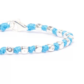 Dandy Street - vendita online - bracciali uomo di tendeza - bracciale stampa argento 925 - filo braided - chiusura moschettone - Harry