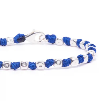 Dandy Street - vendita online - bracciali uomo di tendeza - bracciale stampa argento 925 - filo braided - chiusura moschettone - Joe