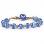 Dandy Street – vendita online – bracciali uomo di tendeza – bracciale taglia unica con perle di vetro di murano – Laguna