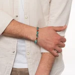 Dandy Street – vendita online – bracciali uomo di tendeza – pietre naturali aulite corallo- Bay