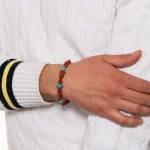 Dandy Street – vendita online – bracciali uomo di tendeza – pietre naturali aulite corallo – Coraline