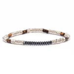 Dandy Street – vendita online – bracciali uomo di tendeza – pietre naturali occhio di tigre ematite – Nordic