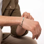 Dandy Street – vendita online – bracciali uomo di tendeza – pietre naturali vinile africano aulite – Sea