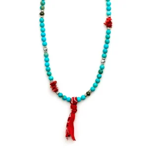 Dandy Street - vendita online collane uomo pietre naturali - collana con ciondolo - aulite corallo pirite - Laysan Dandy Street - vendita online collane uomo pietre naturali - collana con ciondolo - aulite corallo pirite - Laysan