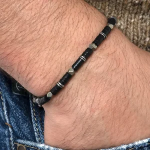 Dandy Street - shop online bracciali uomo di tendenza - bracciale uomo in argento - bracciale macrame - pietre semipreziose pirite vinile africano - Barcelò Dandy Street - shop online bracciali uomo di tendenza - bracciale uomo in argento - bracciale macrame - pietre semipreziose pirite vinile africano - Barcelò