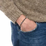 Dandy Street – shopping online bracciali uomo di tendenza – bracciale elastico – bracciale uomo – bracciale pietre dure ematite occhio di tigre – Prikys