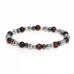 Dandy Street – shop online bracciali uomo di tendenza – bracciale elastico – bracciale uomo – bracciale pietre dure ematite occhio di tigre – Taras