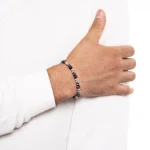 Dandy Street – shop online bracciali uomo di tendenza – bracciale elastico – bracciale uomo – bracciale pietre dure ematite occhio di tigre – Taras