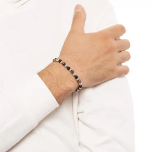 Dandy Street - shop online bracciali uomo di tendenza - bracciale elastico - bracciale uomo - bracciale pietre naturali occhio di tigre ematite onice - Pear Dandy Street - shop online bracciali uomo di tendenza - bracciale elastico - bracciale uomo - bracciale pietre naturali occhio di tigre ematite onice - Pear