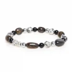 Dandy Street – shop online bracciali uomo di tendenza – bracciale elastico – bracciale uomo – bracciale pietre naturali onice ematite agata bronzite – Rocks