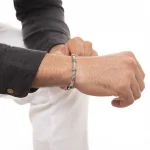 Dandy Street – shop online bracciali uomo di tendenza – bracciale elastico – bracciale uomo realizzato in Italia- bracciale pietre naturali pirite turchese africano – Shrubby