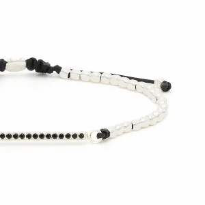 Dandy Street - shop online bracciali uomo di tendenza - bracciale uomo in argento - zirconi incastonati - chiusura macrame - Elizabeth II Dandy Street - shop online bracciali uomo di tendenza - bracciale uomo in argento - zirconi incastonati - chiusura macrame - Elizabeth II