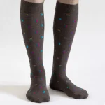 Dandy Street – shop online – accessori uomo  – calzini uomo cotone – calze uomo – calzini uomo classici pois – Optical Brun