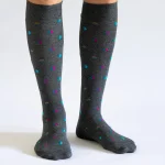 Dandy Street – shop online – accessori uomo  – calzini uomo cotone – calze uomo – calzini uomo classici pois – Optical Gra