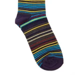 Dandy Street – shop online – accessori uomo calzini uomo cotone – calzini in cotone a righe multicolor – Striped Socks Violet