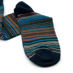 Dandy Street – shop online – accessori uomo calzini uomo cotone – calzini in cotone a righe multicolor – Striped Socks Dark Blue
