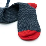 Dandy Street – shop online – accessori uomo calzini uomo cotone – calze da uomo con lavorazione a spina di pese – Herringbone Grisa Argia