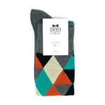 Dandy Street - shop online - accessori uomo calzini uomo cotone - calzini classici - Losanghe Piram red