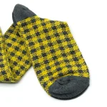 Dandy Street – shop online – accessori uomo calzini uomo cotone – calzino uomo con pied-de-poule – Pied-de-poule Jaune