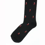 Dandy Street – shop online – accessori uomo calzini uomo cotone – Calze in cotone portafortuna con cornetti – Cornetto Black