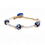 Dandy Street – shop online bracciali uomo di tendenza – bracciale con perle di vetro e argento – Gondola