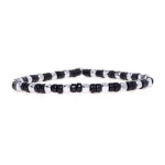 Dandy Street – shop online bracciali uomo di tendenza – bracciale elastico – bracciale con pietre di onice ed ematite – Apav