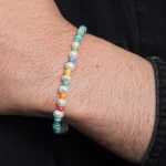 Dandy Street – shop online bracciali uomo di tendenza – bracciale elastico – bracciale estivo con perle di fiume – Amis
