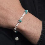 Dandy Street – shop online bracciali uomo di tendenza – bracciale elastico – bracciale uomo estivo con conchiglie – Artem