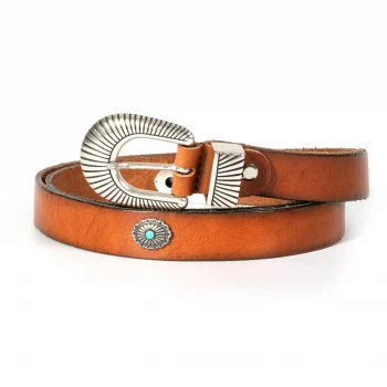 Dandy Street - vendita online - accessori uomo - cintura uomo cuoio - cintura artigianale - cintura pelle - cintura con pietre dure - borchie navajo - Indos