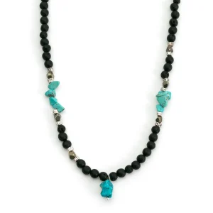 Dandy Street - shop online - collane uomo - collana uomo con ciondolo - collana da uomo con aulite turchese - Luiz Dandy Street - shop online - collane uomo - collana uomo con ciondolo - collana da uomo con aulite turchese - Luiz