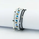 Dandy Street – vendita online – accessori uomo – bracciali uomo – set bracciali – tris bracciali – bracciali pietre dure – tris bracciali da uomo in argento – Tris#16