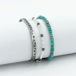 Dandy Street – vendita online – accessori uomo – bracciali uomo – set bracciali – tris bracciali – bracciali pietre dure – tris bracciali da uomo sofisticato – Tris#15