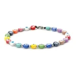 Dandy Street – shop online – cavigliera di tendenza made in italy – cavigliera da uomo ideale per l’estate – Lucky Multicolor