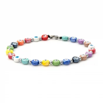 Dandy Street - shop online - cavigliera di tendenza made in italy - cavigliera da uomo ideale per l'estate - Lucky Multicolor