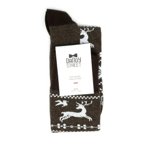 Dandy Street - shop online - accessori uomo calzini uomo cotone - calzini da uomo con renne e fiocchi Dandy Street - shop online - accessori uomo calzini uomo cotone - calzini da uomo con renne e fiocchi