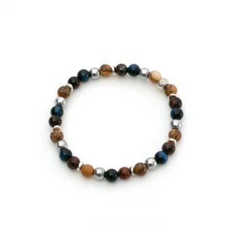 Dandy Street - shop online bracciali uomo di tendenza - bracciali con pietre naturali - bracciali in argento 925 - gioiello da uomo - Luna