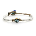 Dandy Street – shop online bracciali uomo di tendenza – bracciale murano – Bracciale da uomo con murrina e argento – Campalto
